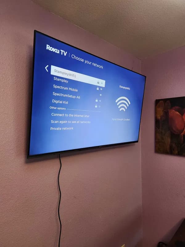 Professional TV mounting installation in Milwaukee home